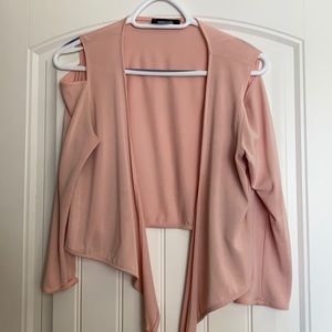 Wrap cardigan - with shoulder cut outs